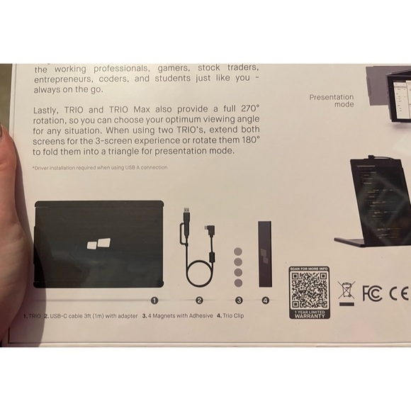 🌸✨NWT Bundle — BRAND NEW Mobile Pixels Trio Monitor and Kickstand - Picture 8 of 13